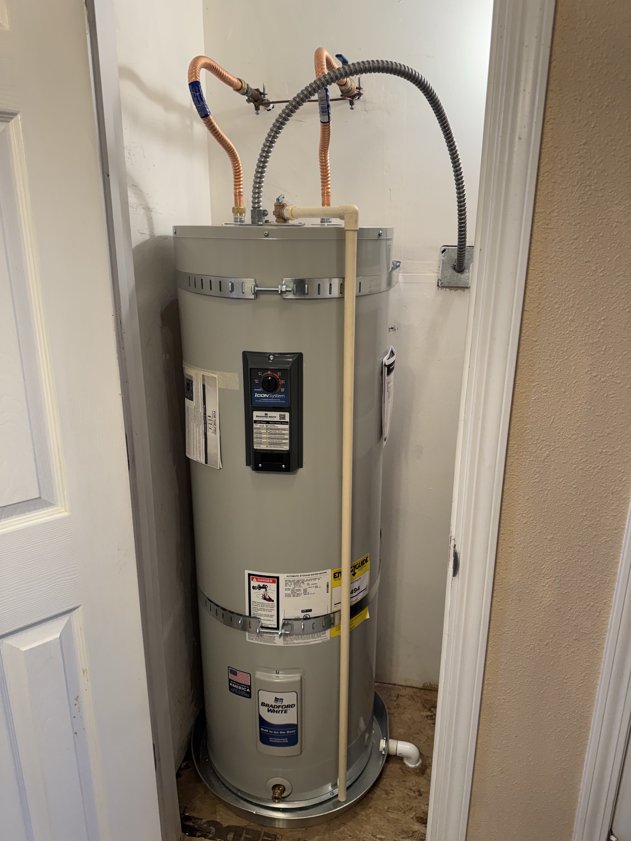 Bathroom remodel plumbing work