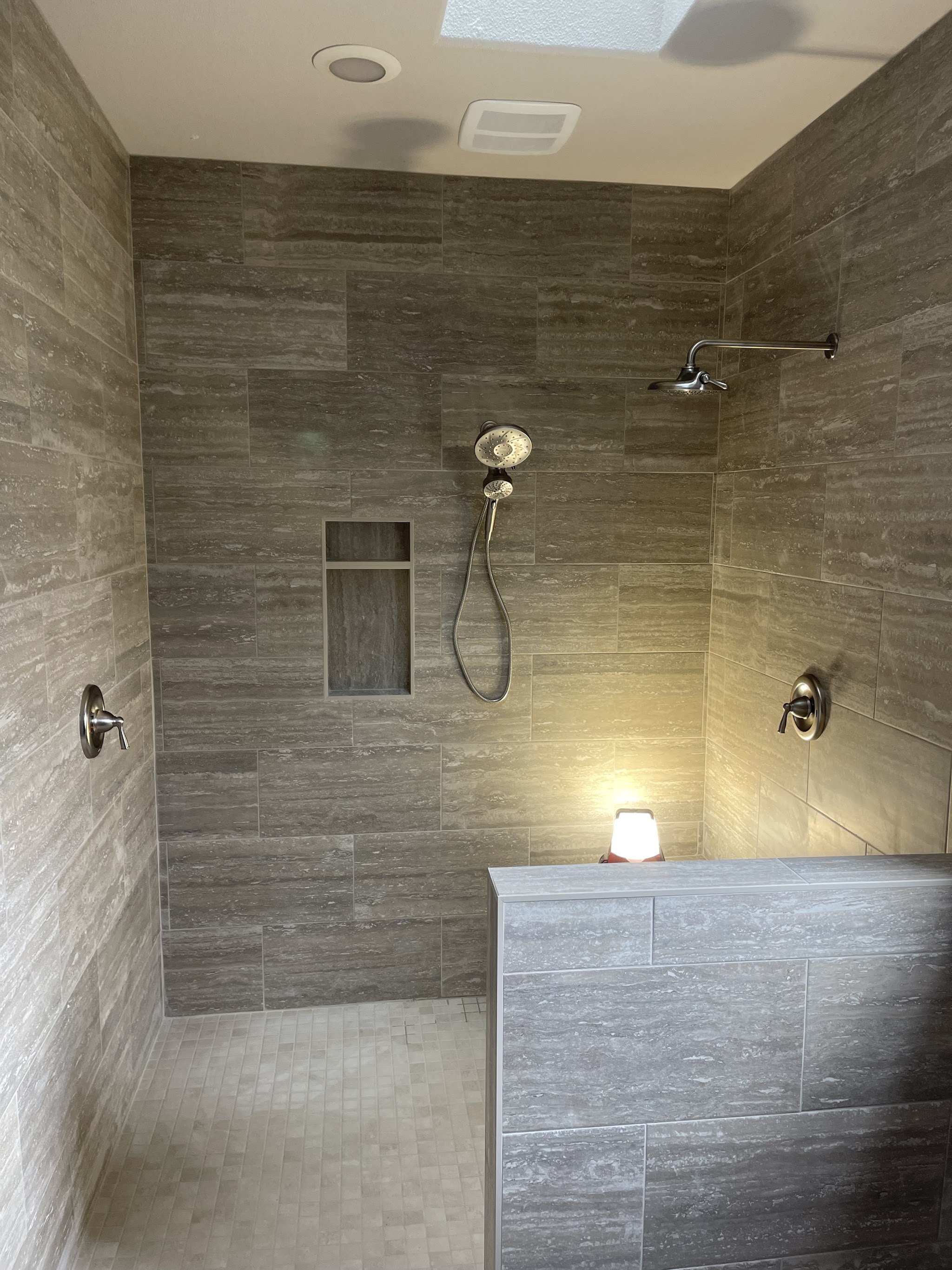 Bathroom remodel finish work